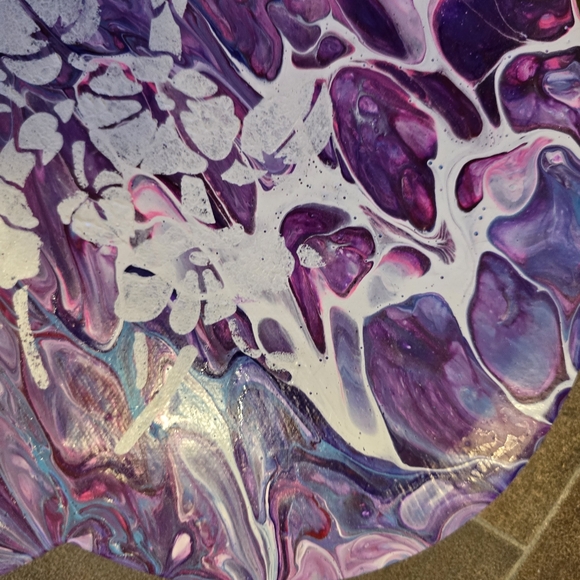 HANDCRAFTED Abstract Heart Painting HANDMADE HANDPAINTED Home Wall Art Decor - Picture 16 of 17